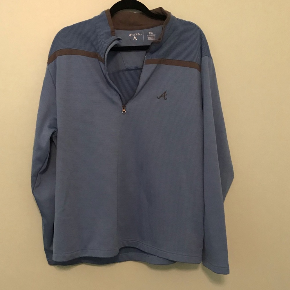 Men’s Atlanta Braves Antigua Blue pullover